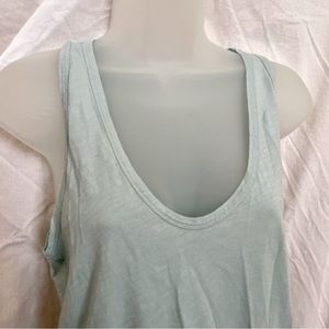 J Crew vintage Cotton racer back tank pale blue M